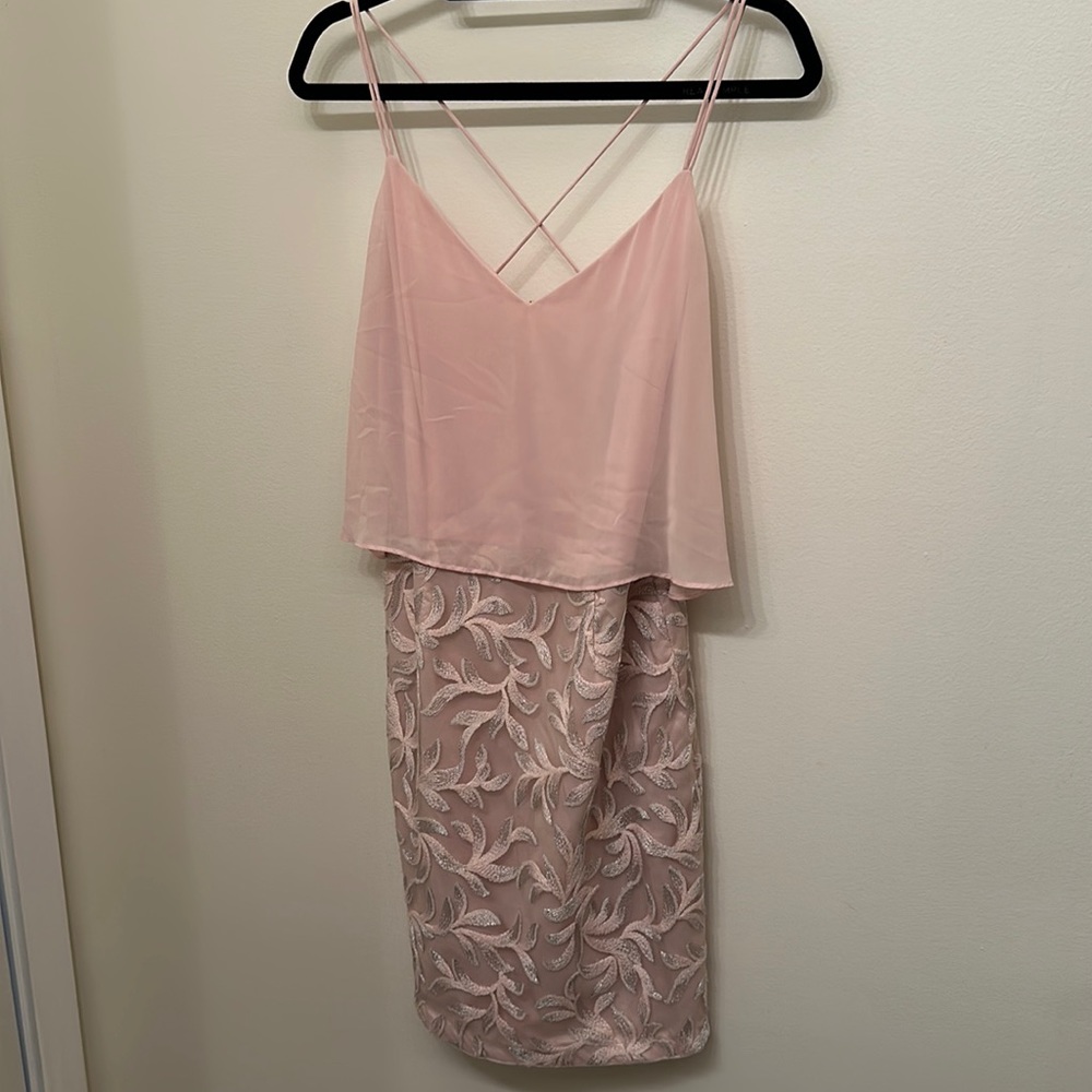 Aidan Maddox Light Pink dress
